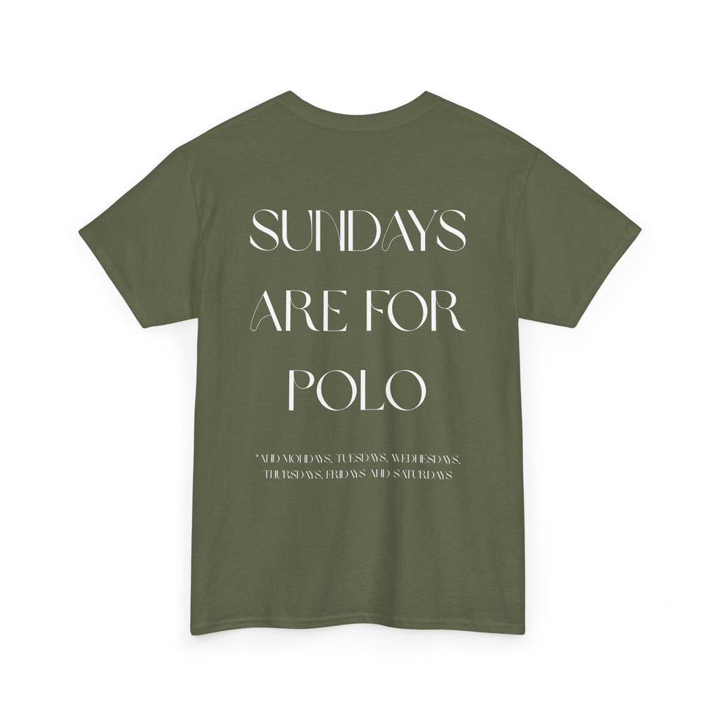 "Sundays Are For Polo" — Minimal Graphic Tee
