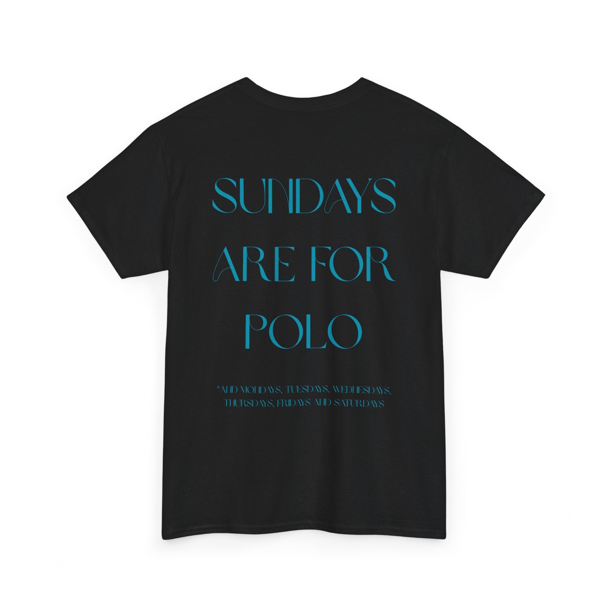 "Sundays Are For Polo" — Minimal Graphic Tee