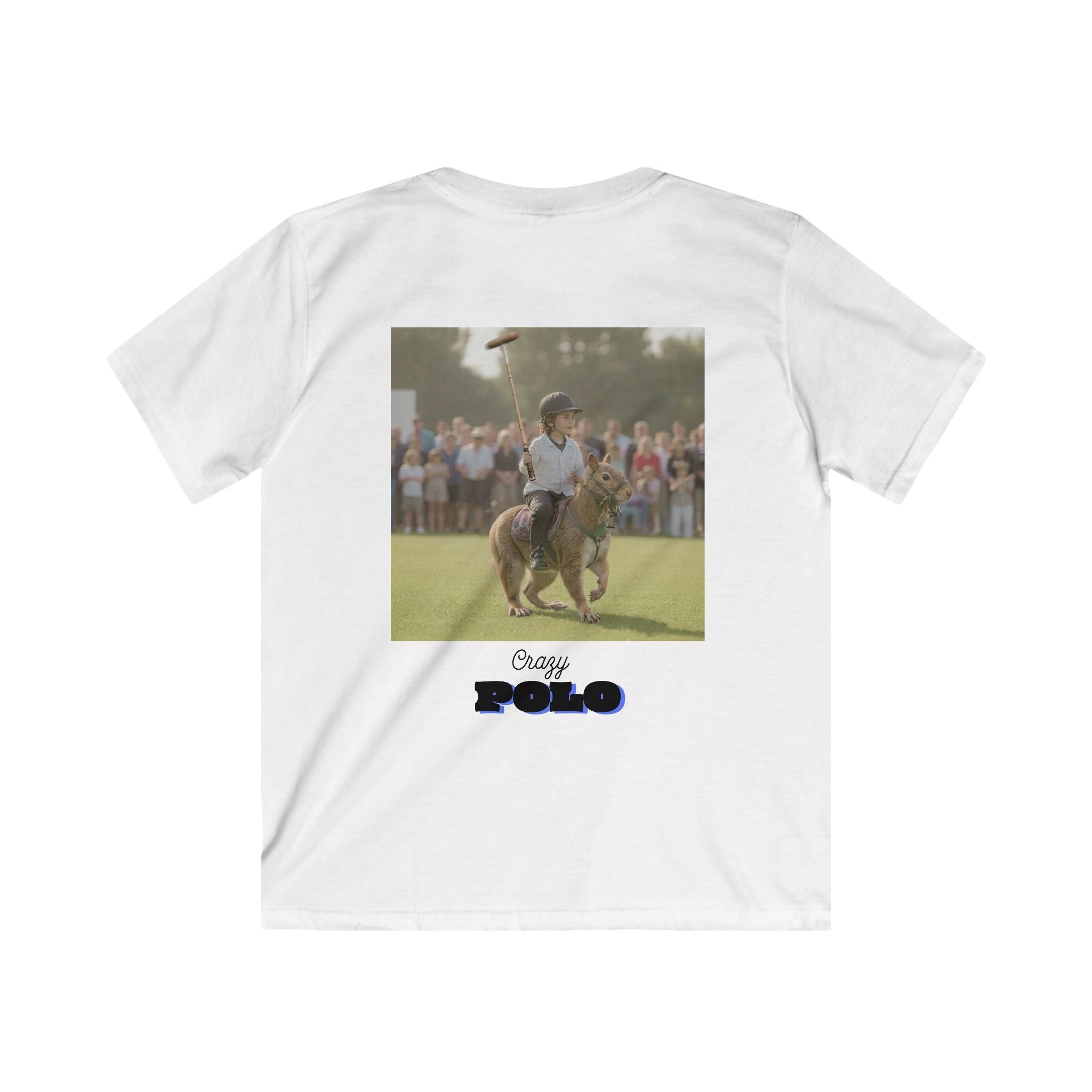 Crazy Polo Squirrel Graphic — Kids Tee