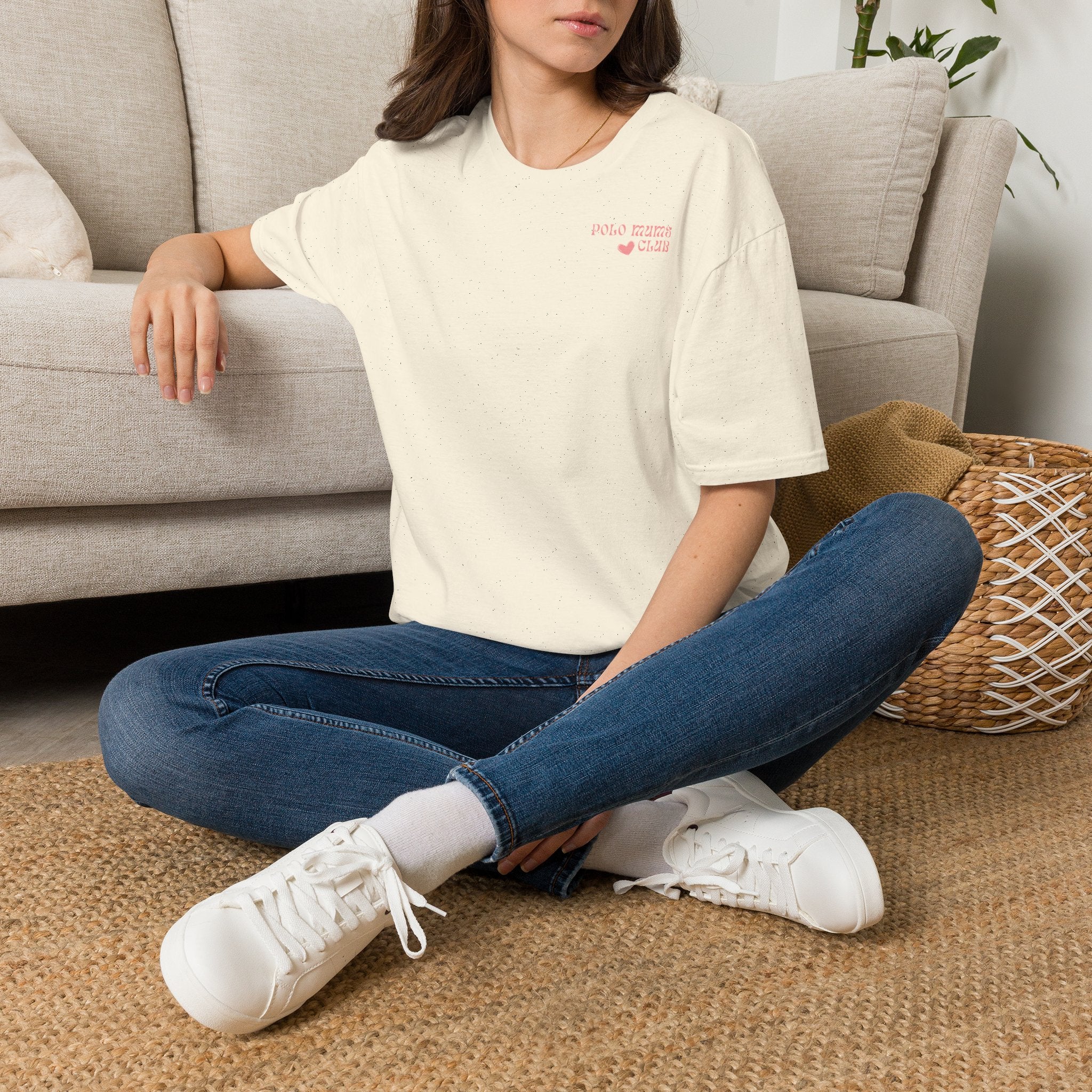 "Polo Mums Club" — Cute Pastel Logo Tee