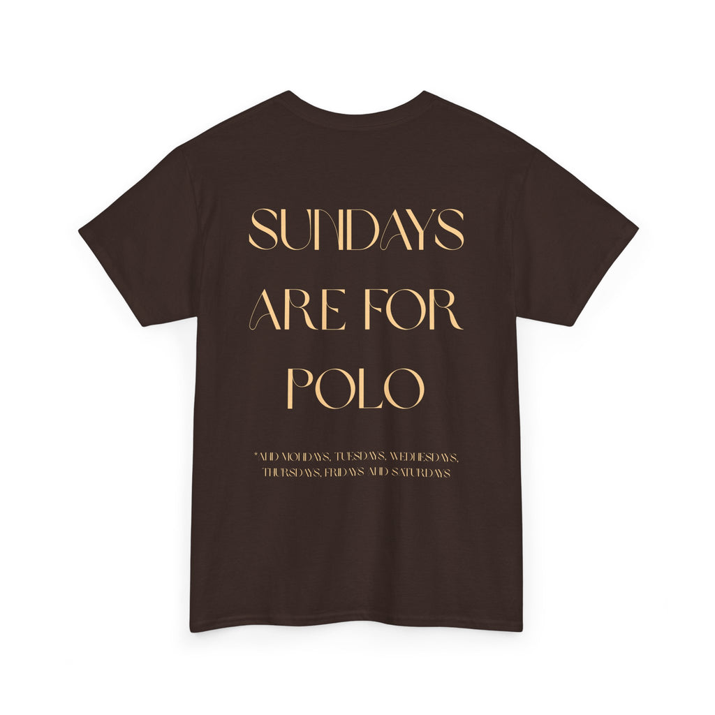 "Sundays Are For Polo" — Minimal Graphic Tee