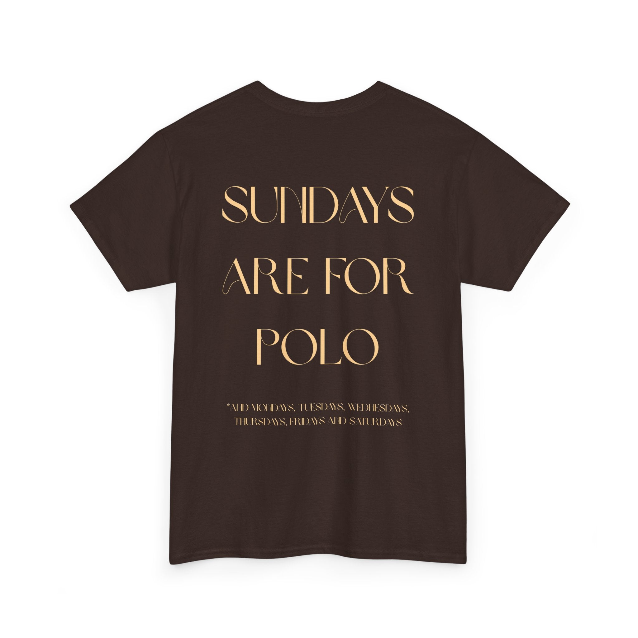 "Sundays Are For Polo" — Minimal Graphic Tee