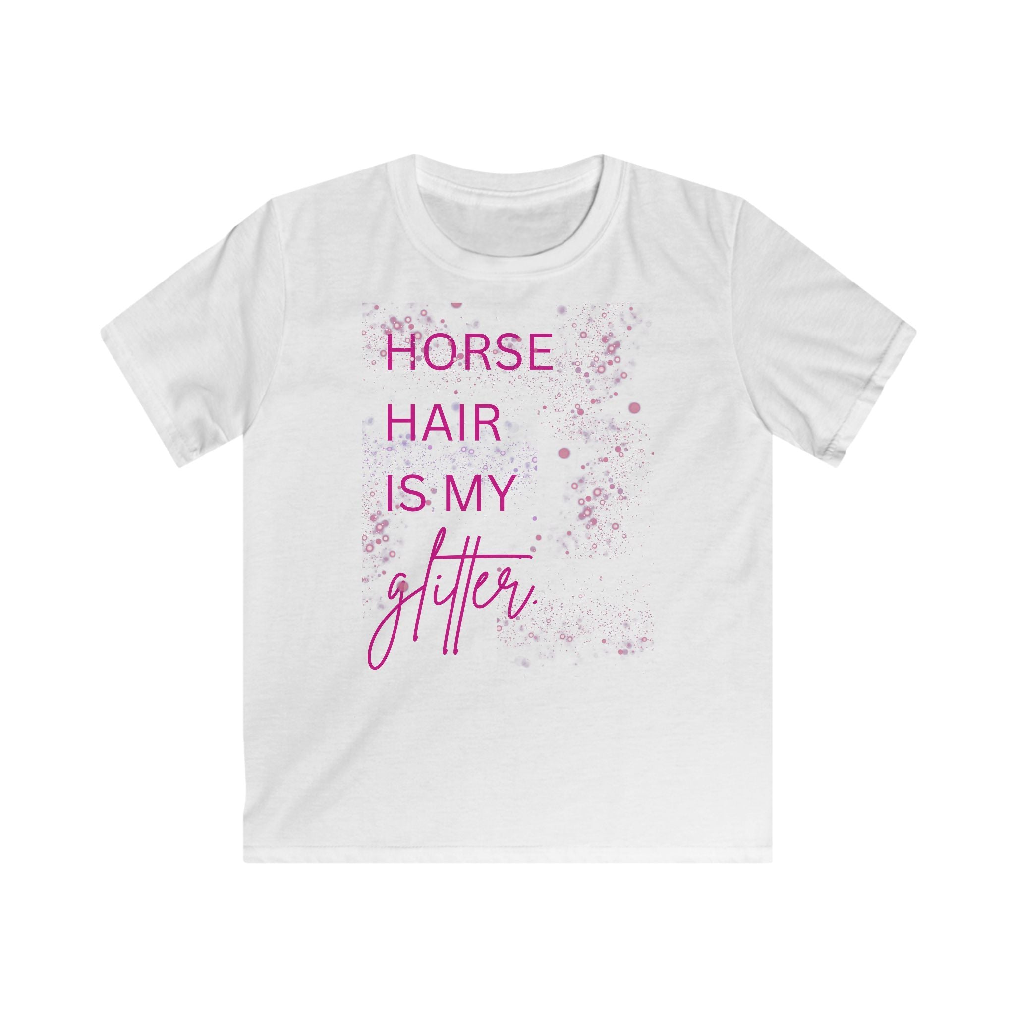 "Horse Hair Is My Glitter" — Kids Tee