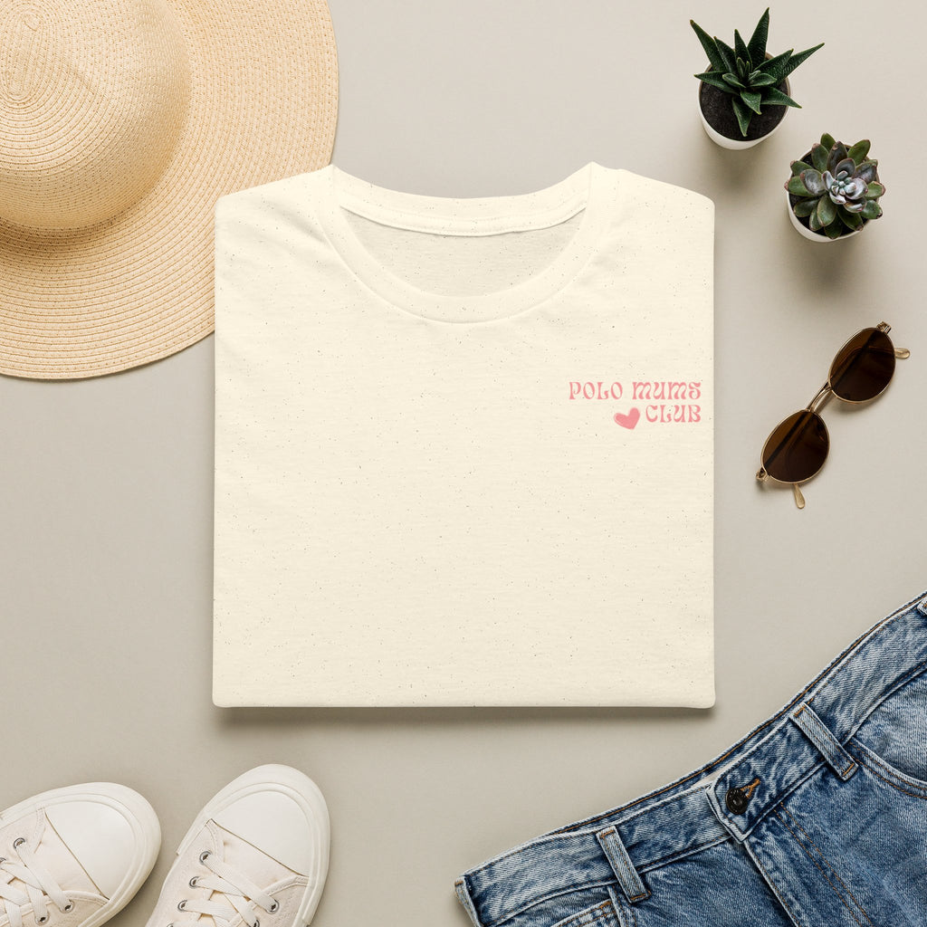 "Polo Mums Club" — Cute Pastel Logo Tee