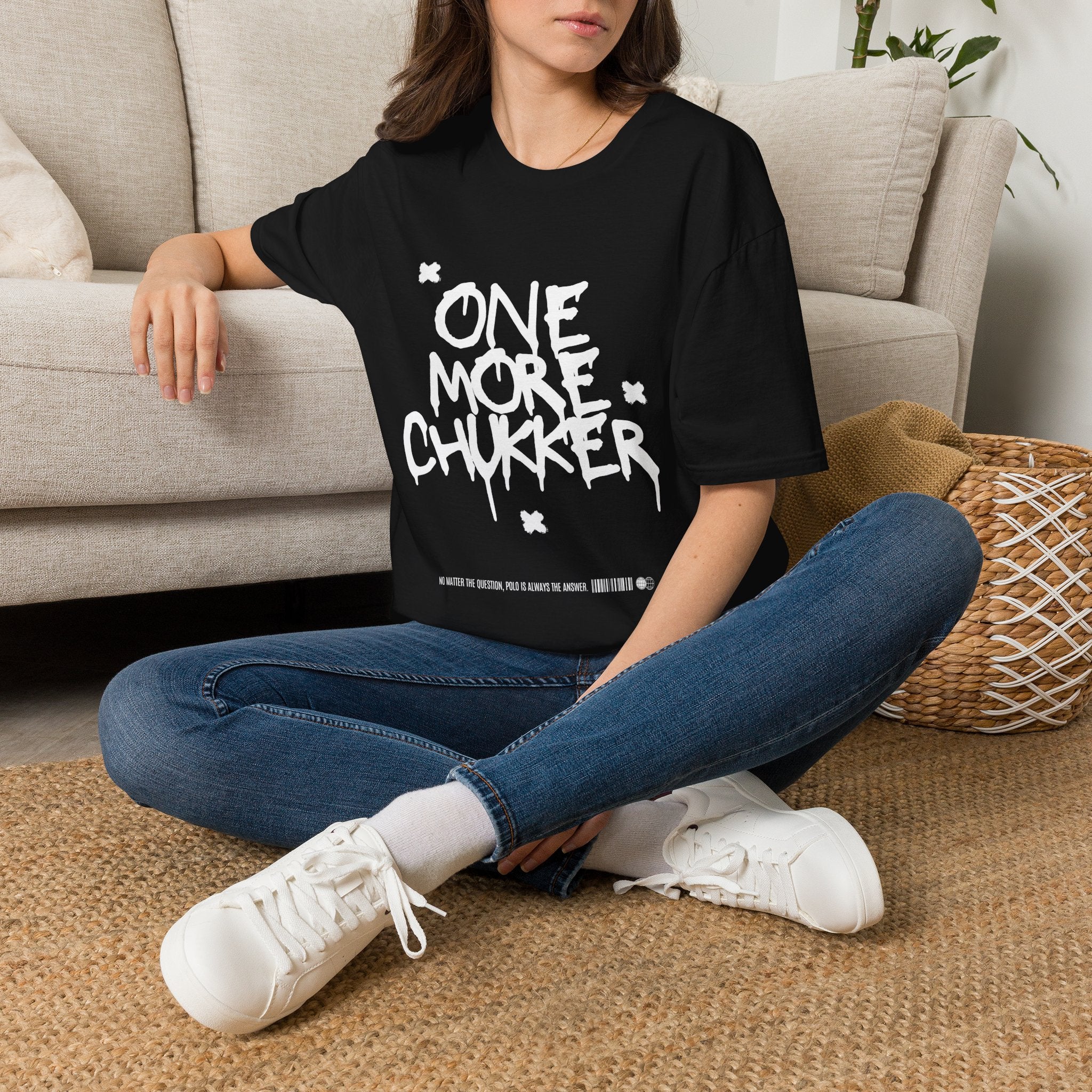 "One More Chukker" Polo Graphic Tee — Women