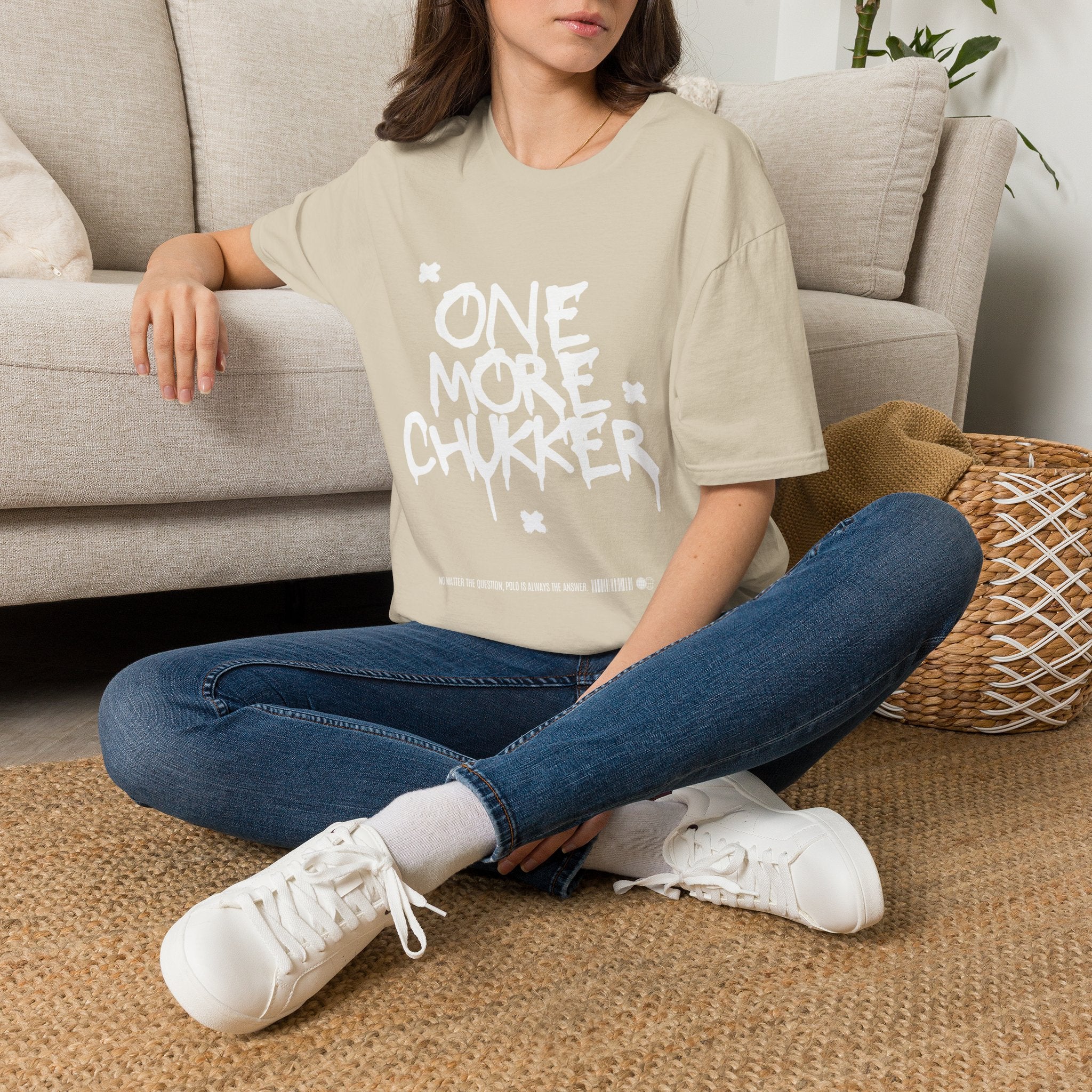 "One More Chukker" Polo Graphic Tee — Women