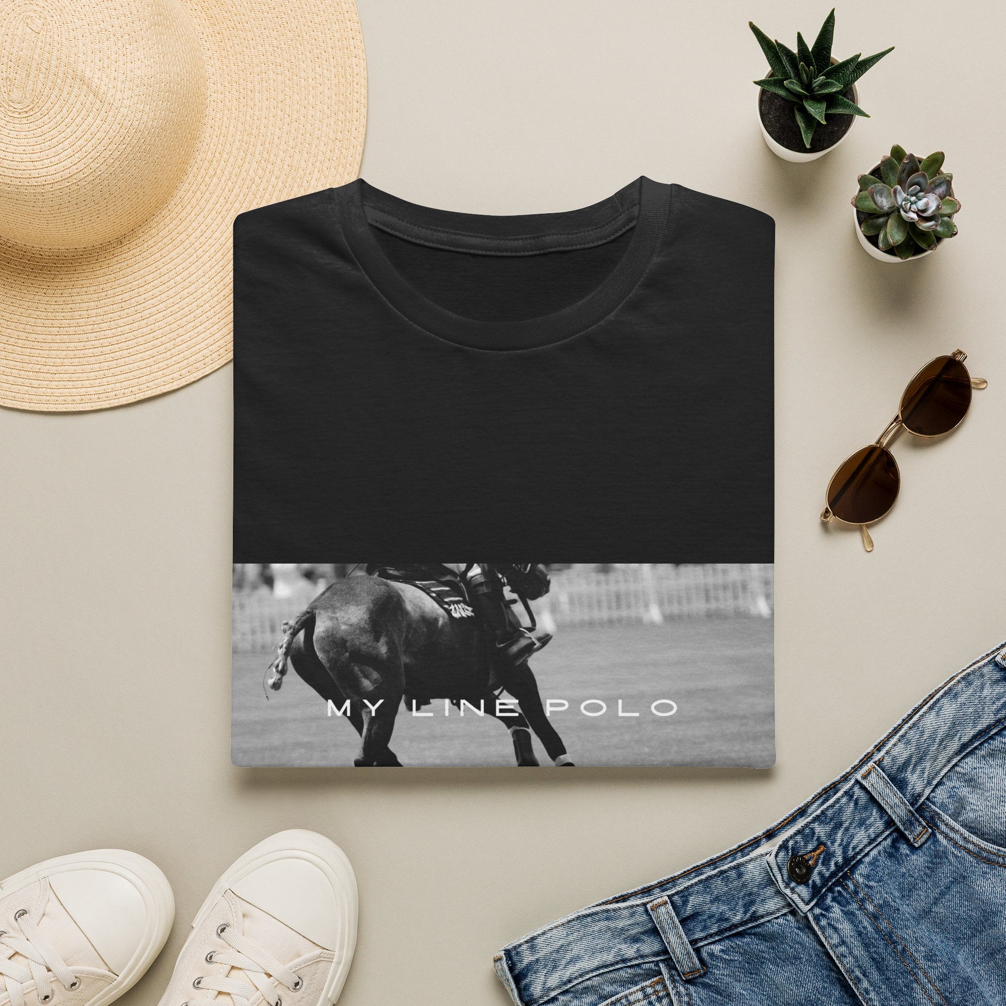 "My Line Polo" Vintage Style Tee - Men