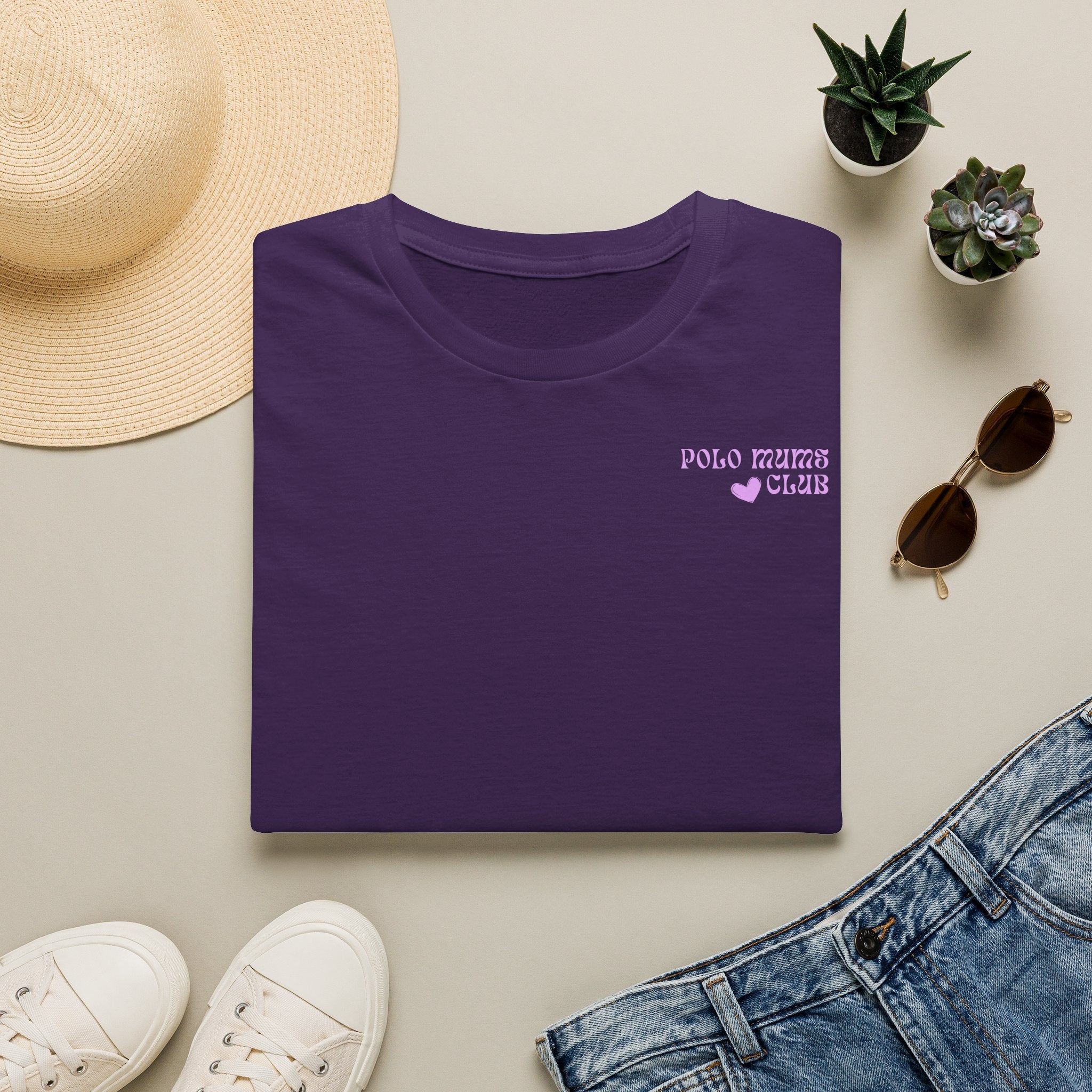"Polo Mums Club" — Cute Pastel Logo Tee