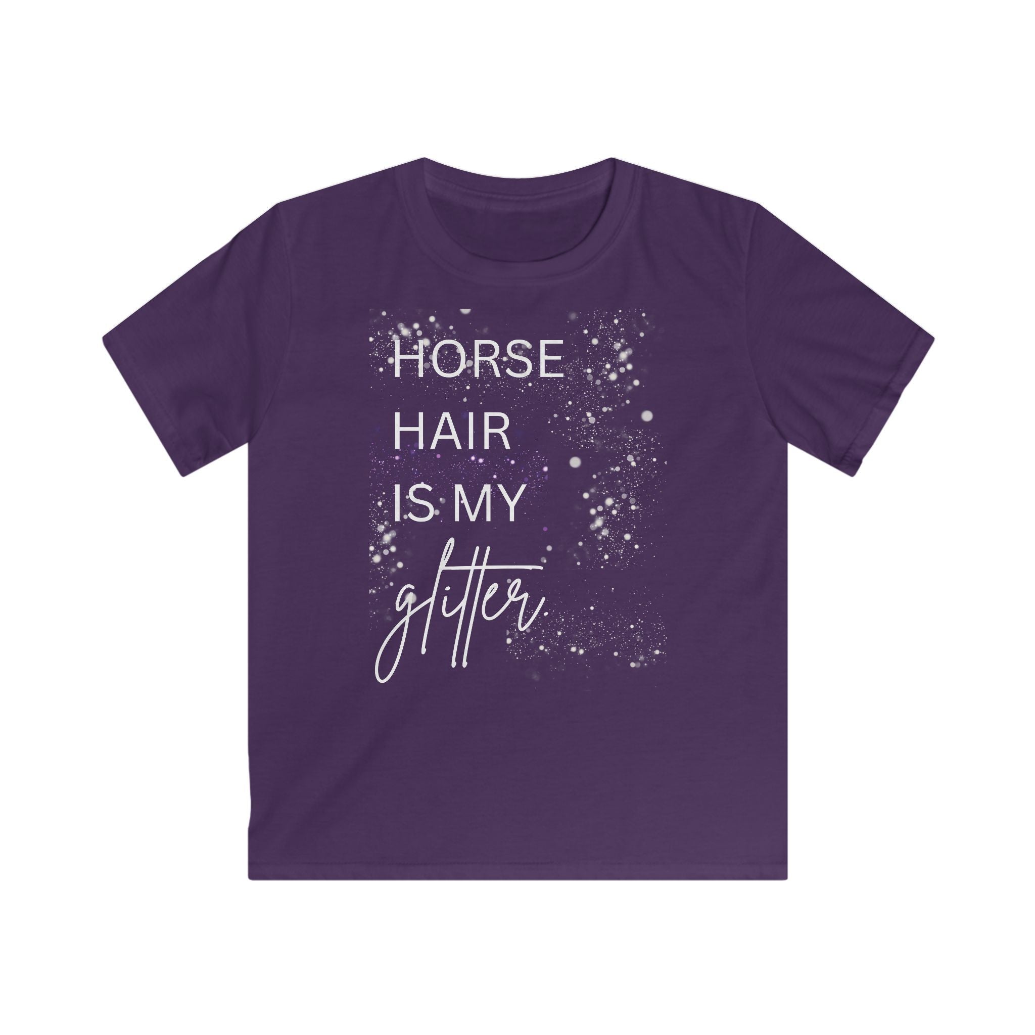 "Horse Hair Is My Glitter" — Kids Tee