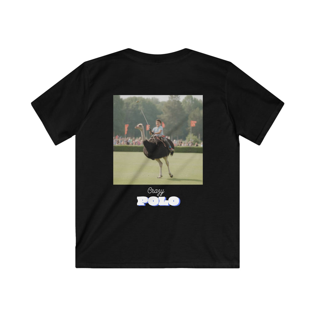 Crazy Polo Ostrich Graphic — Kids Tee