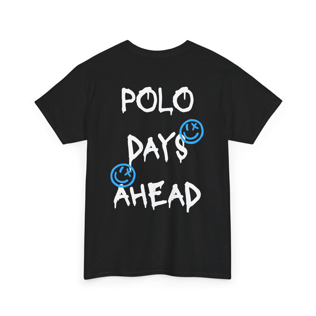“Polo Days Ahead” — Smiley Graphic Tee