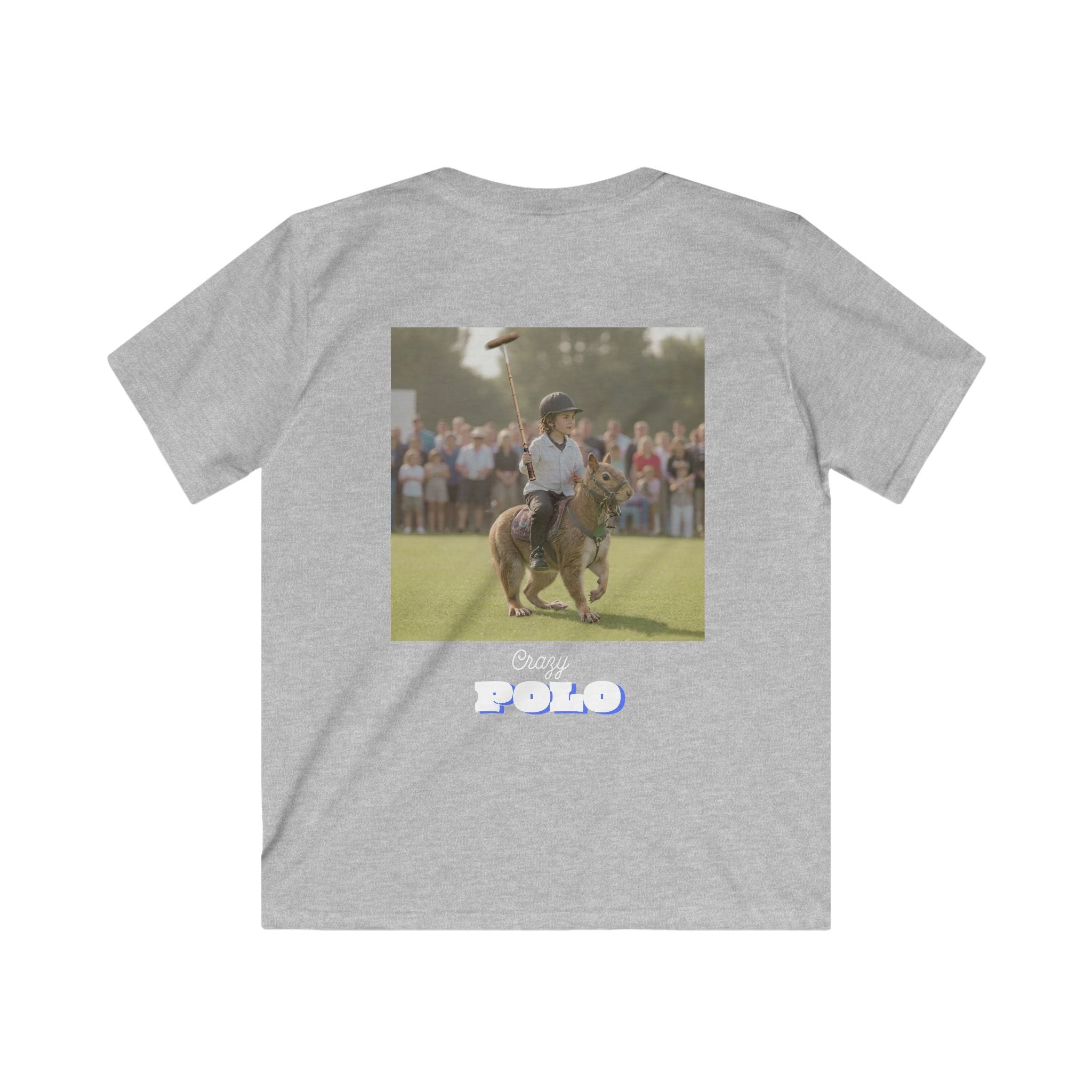 Crazy Polo Squirrel Graphic — Kids Tee