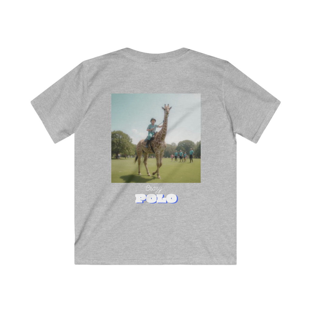 Crazy Polo Giraffe Graphic — Kids Tee
