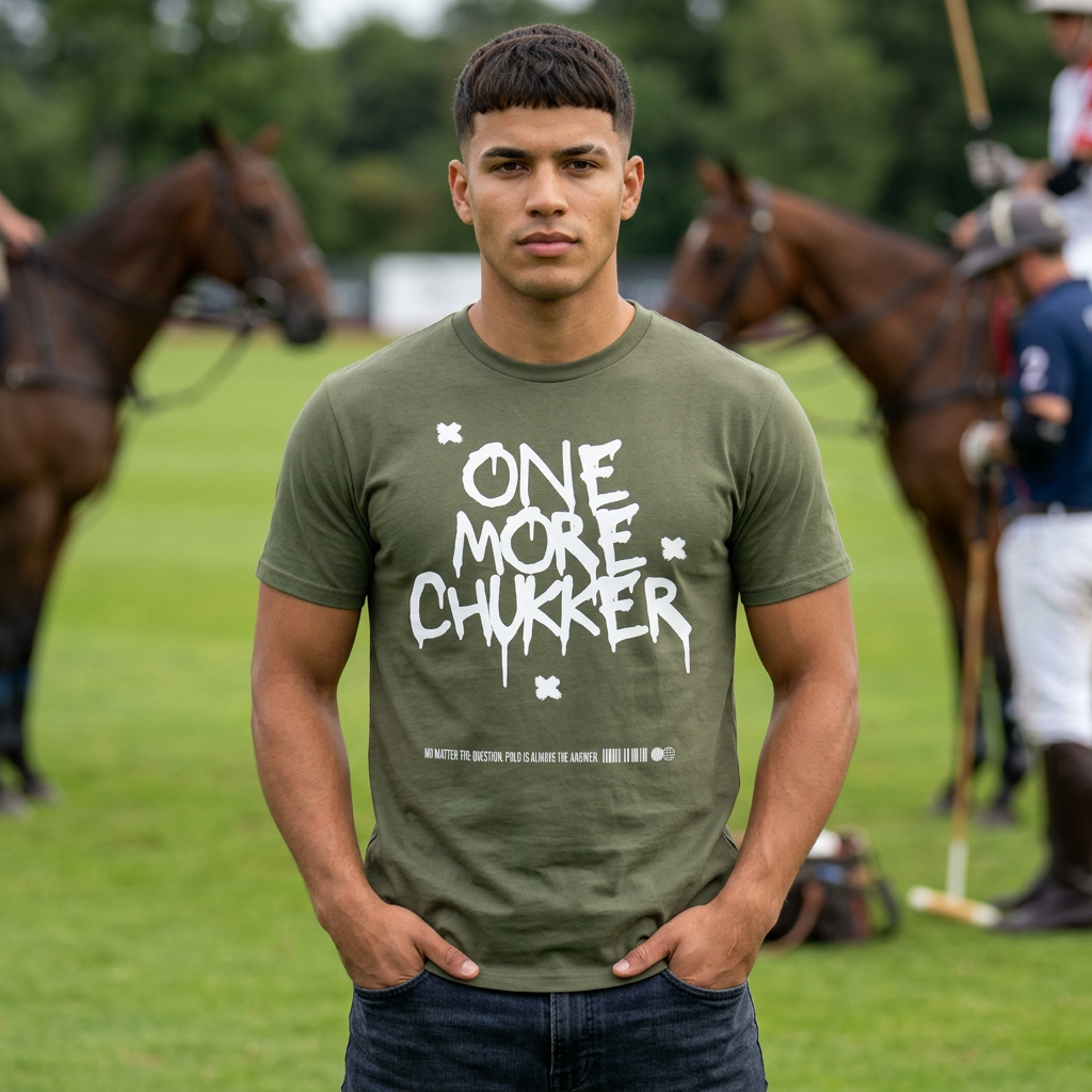 "One More Chukker" Polo Graphic Tee — Men