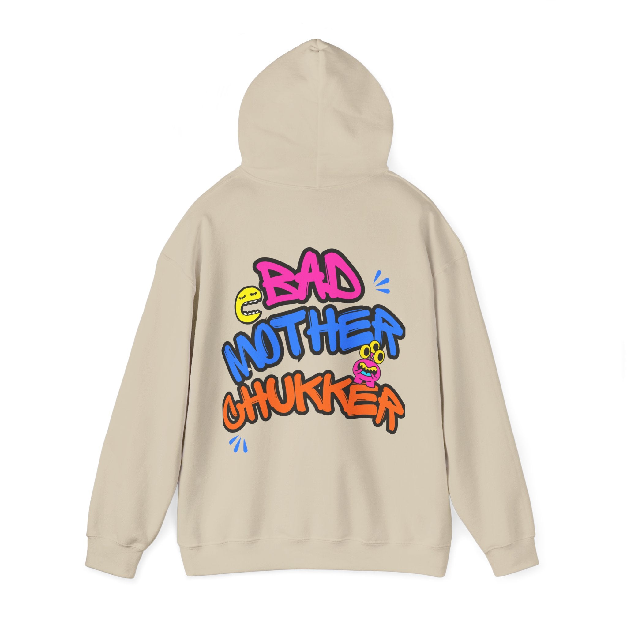 "Bad Mother Chukker" Sweatshirt — Colorful Graffiti Hoodie