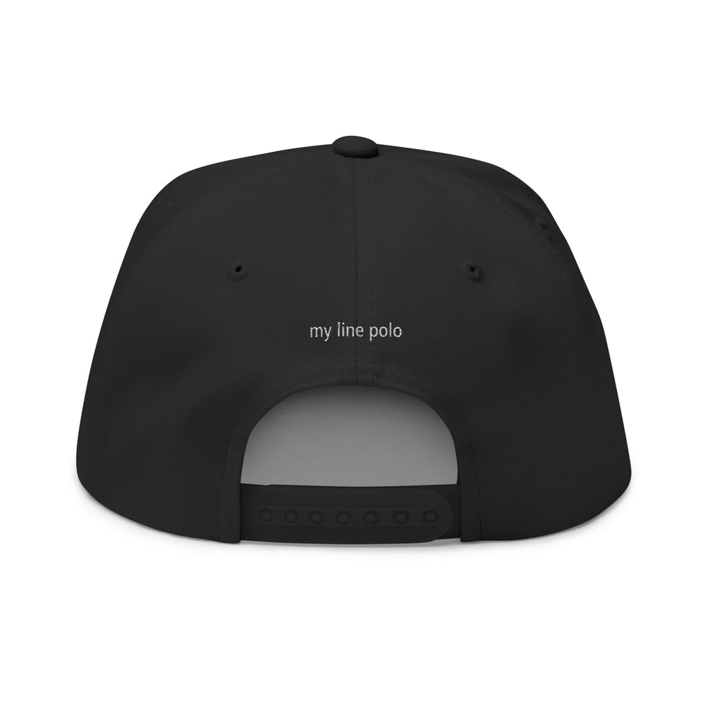 "Polo Is My Therapy" — Embroidered Flat Bill Cap