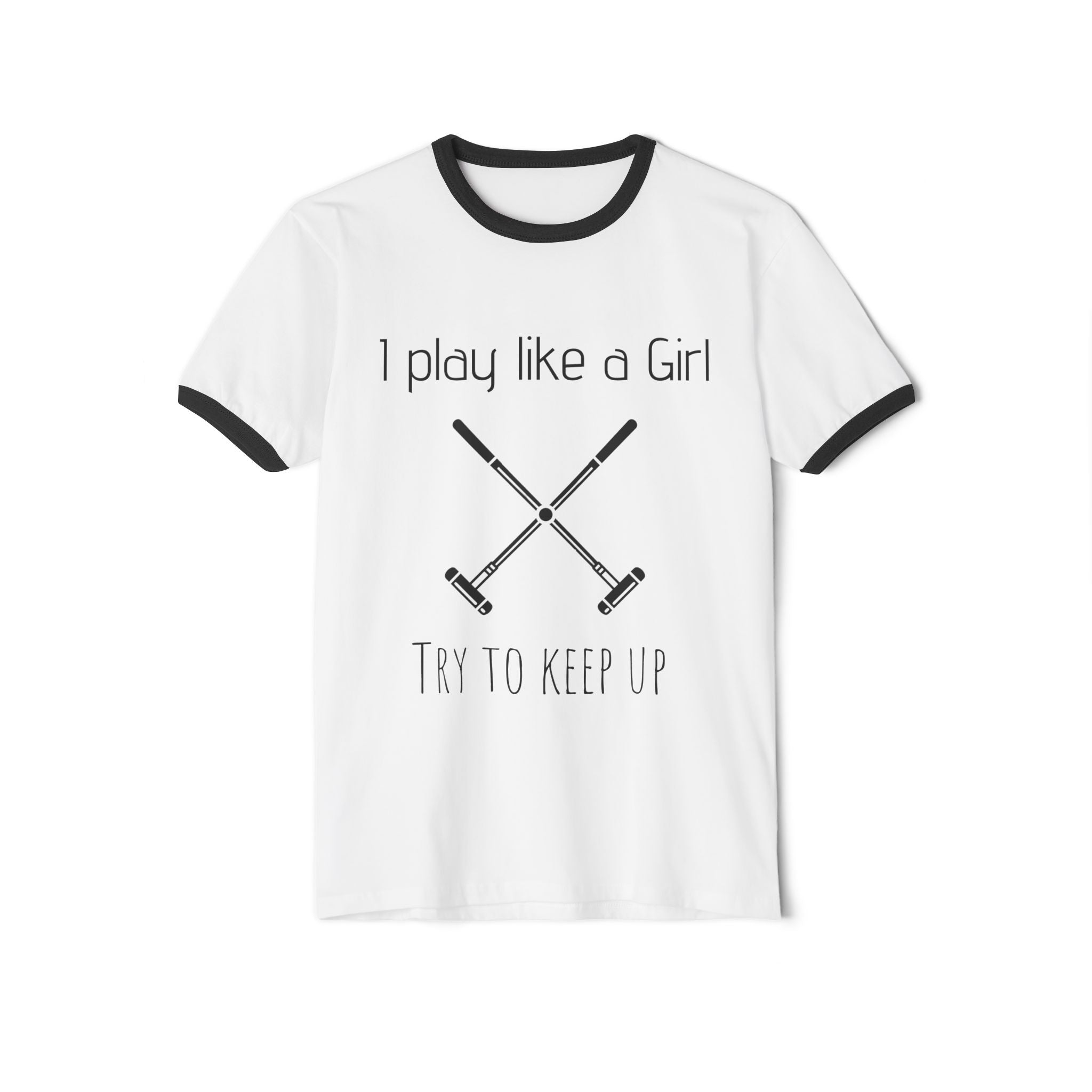 "I Play Like a Girl, Try to Keep Up" — Retro Style Tee
