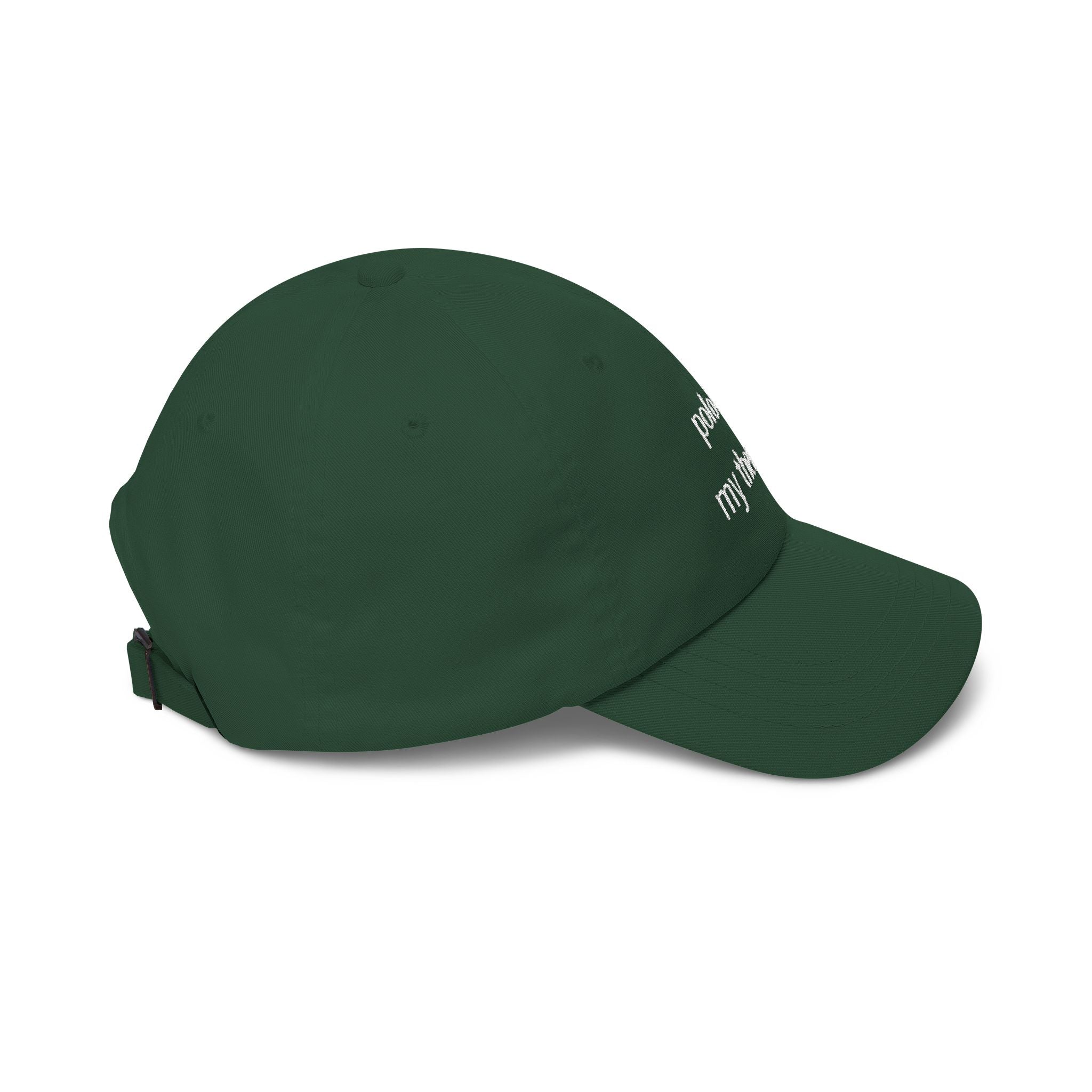 "Polo Is My Therapy" —  Embroidered Baseball Hat