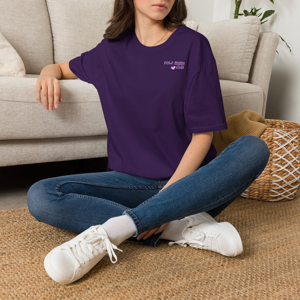 "Polo Mums Club" — Cute Pastel Logo Tee