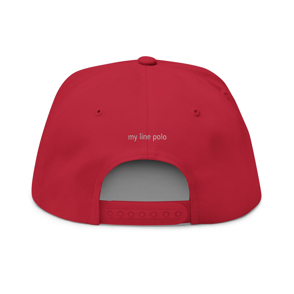 "Polo Is My Therapy" — Embroidered Flat Bill Cap