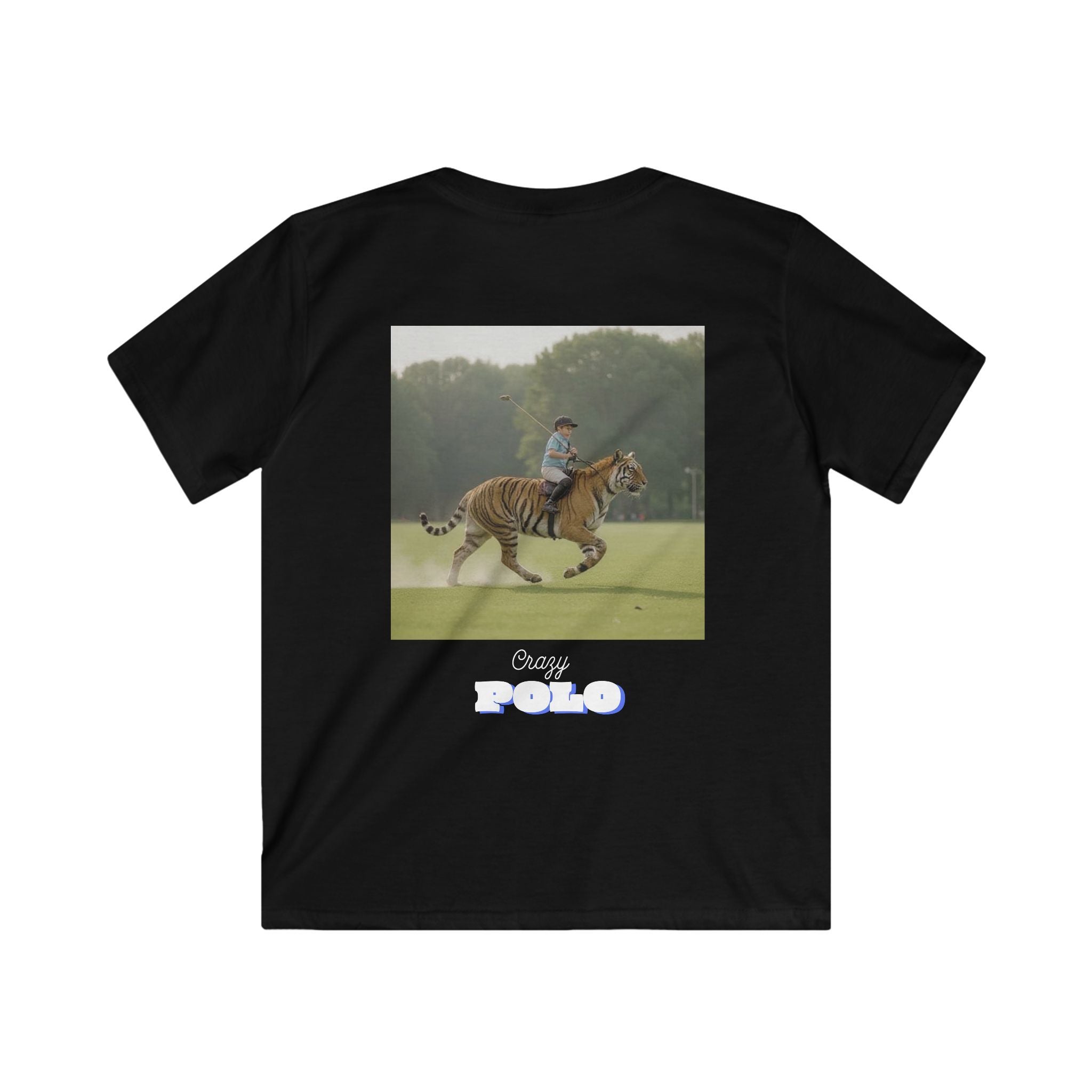 Crazy Polo Tiger Graphic — Kids Tee