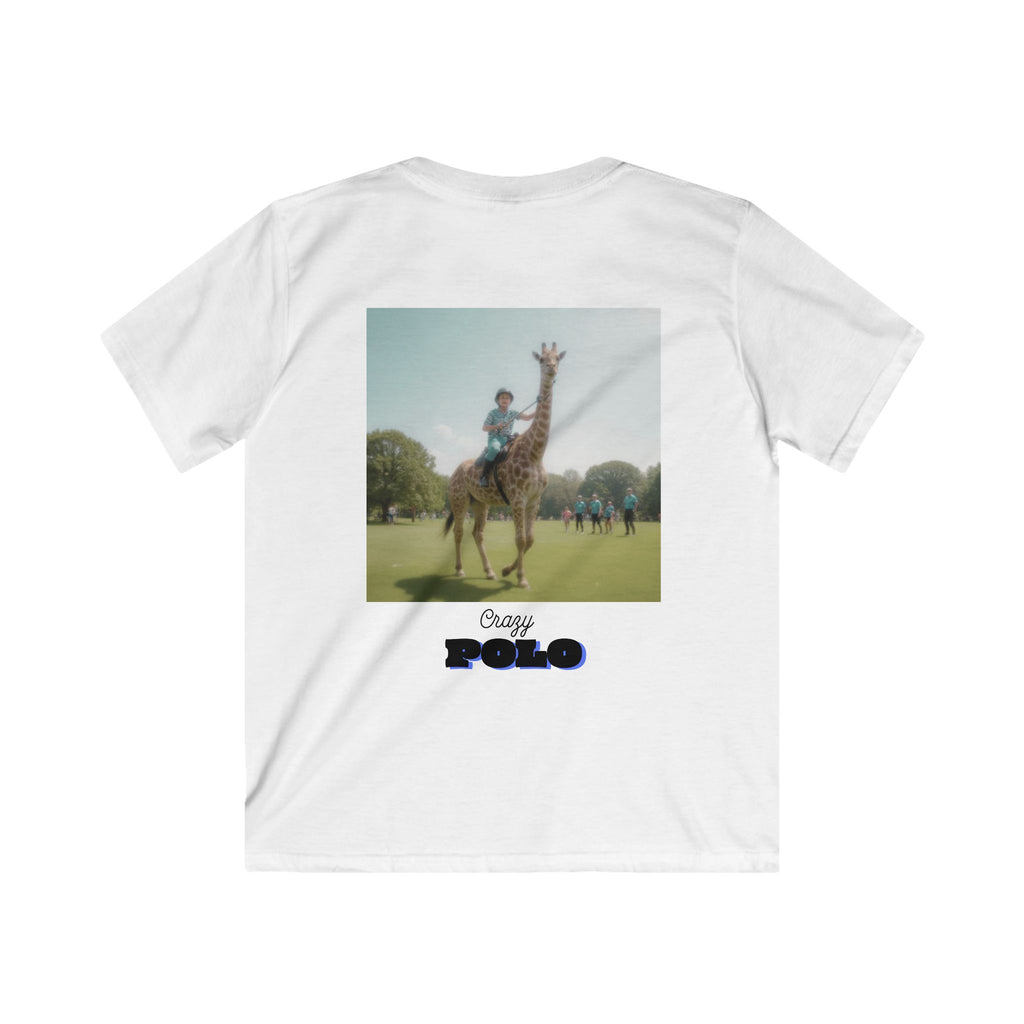 Crazy Polo Giraffe Graphic — Kids Tee