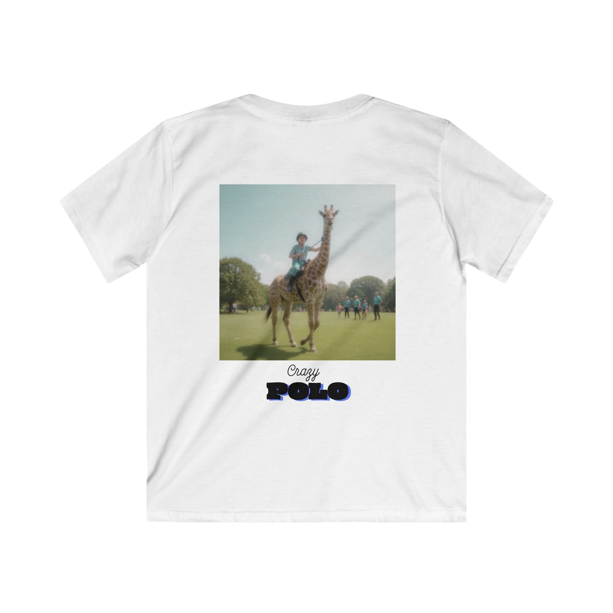 Crazy Polo Giraffe Graphic — Kids Tee