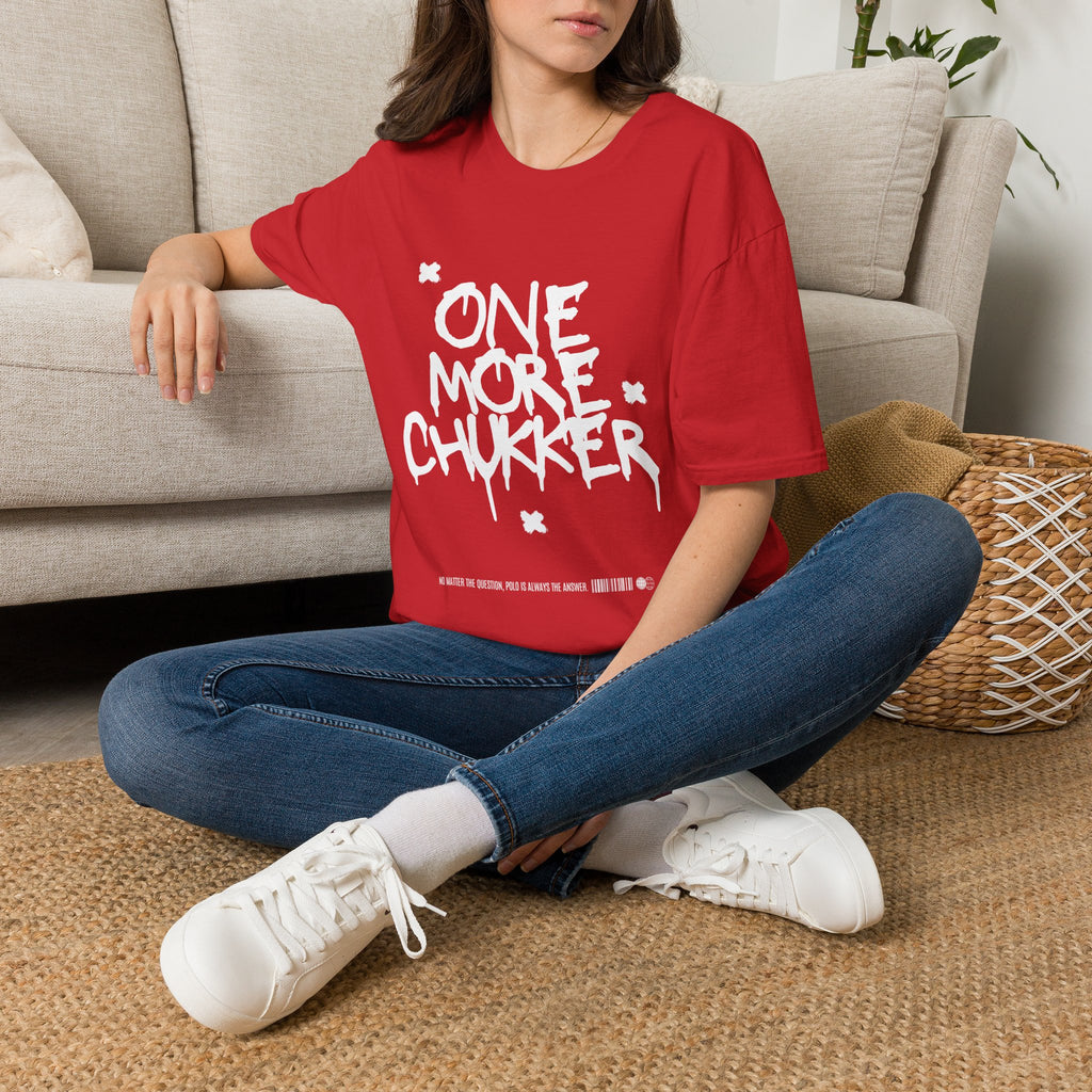 "One More Chukker" Polo Graphic Tee — Women