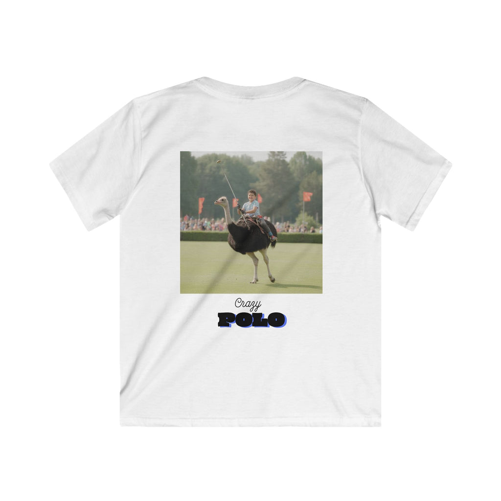 Crazy Polo Ostrich Graphic — Kids Tee