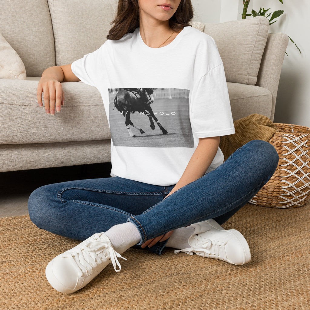 "My Line Polo" Vintage Style Tee - Women