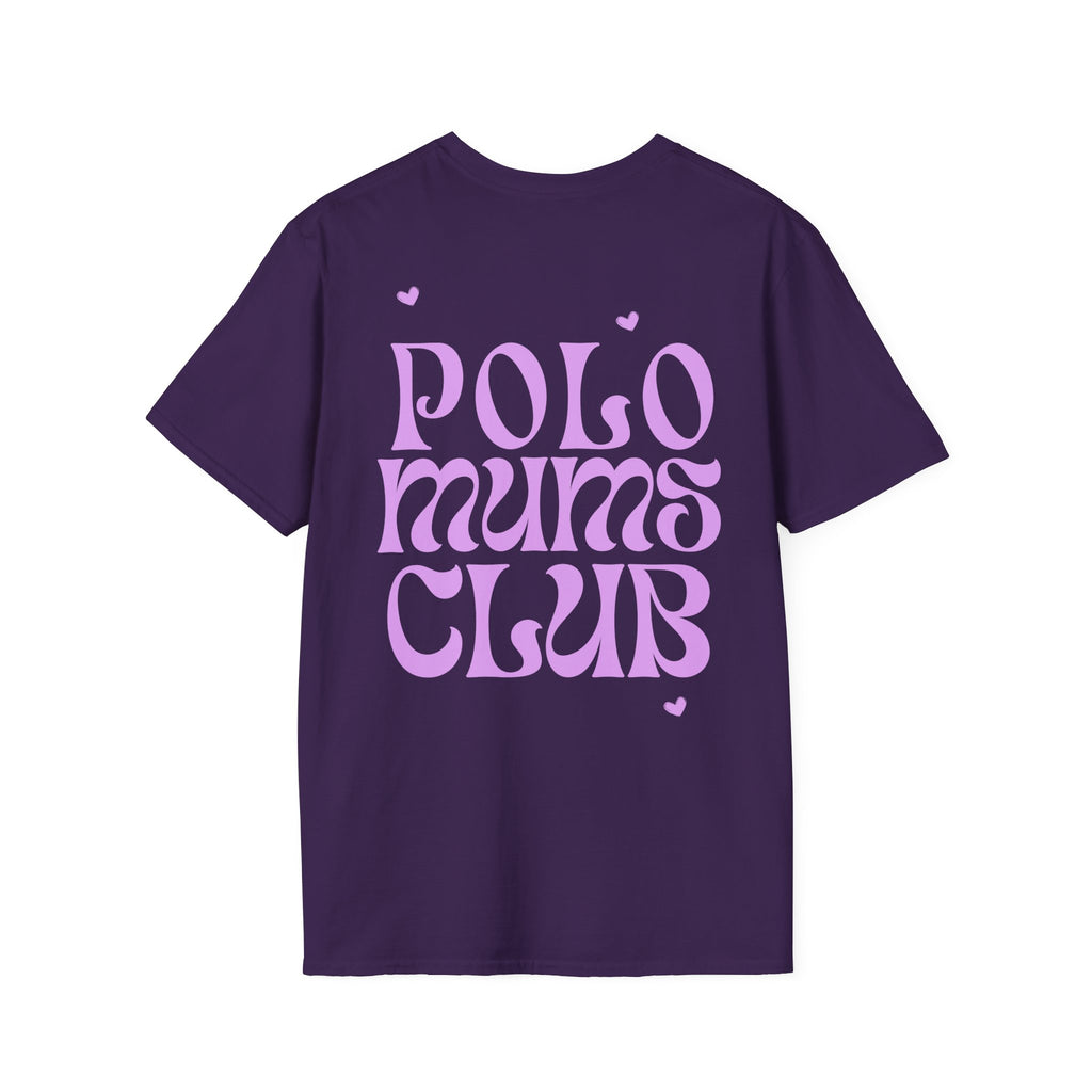 "Polo Mums Club" — Cute Pastel Logo Tee