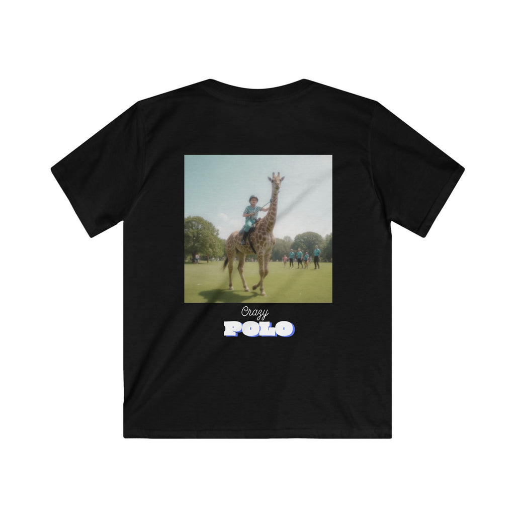 Crazy Polo Giraffe Graphic — Kids Tee