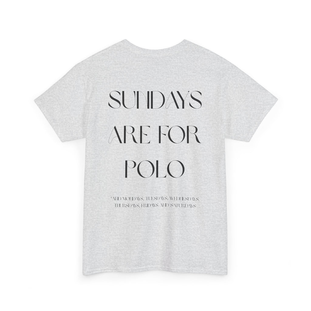 "Sundays Are For Polo" — Minimal Graphic Tee