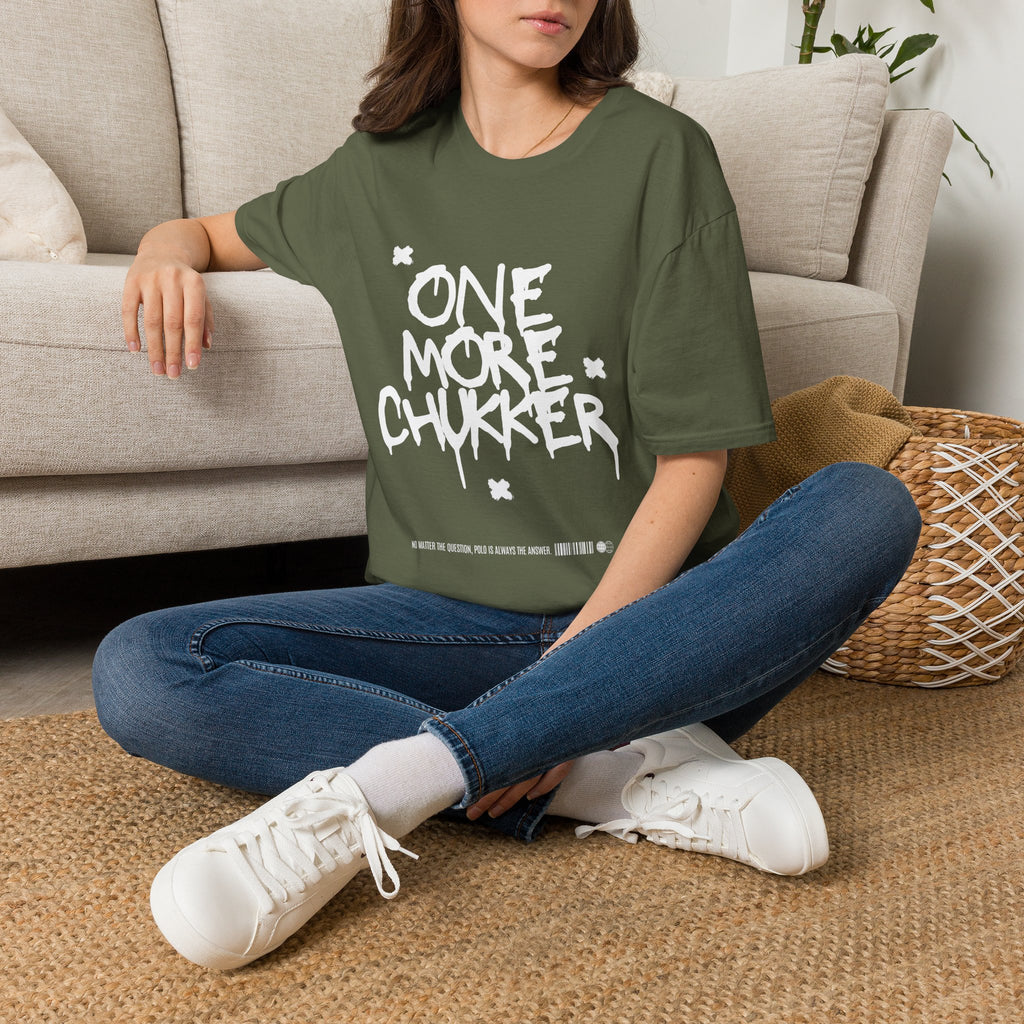 "One More Chukker" Polo Graphic Tee — Women