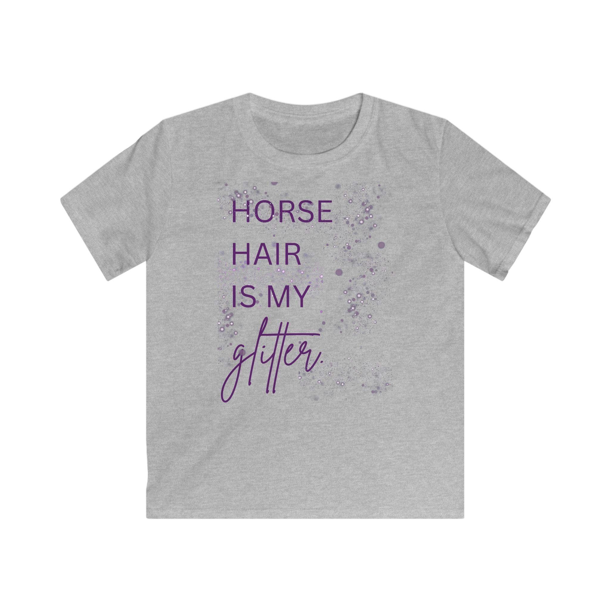 "Horse Hair Is My Glitter" — Kids Tee
