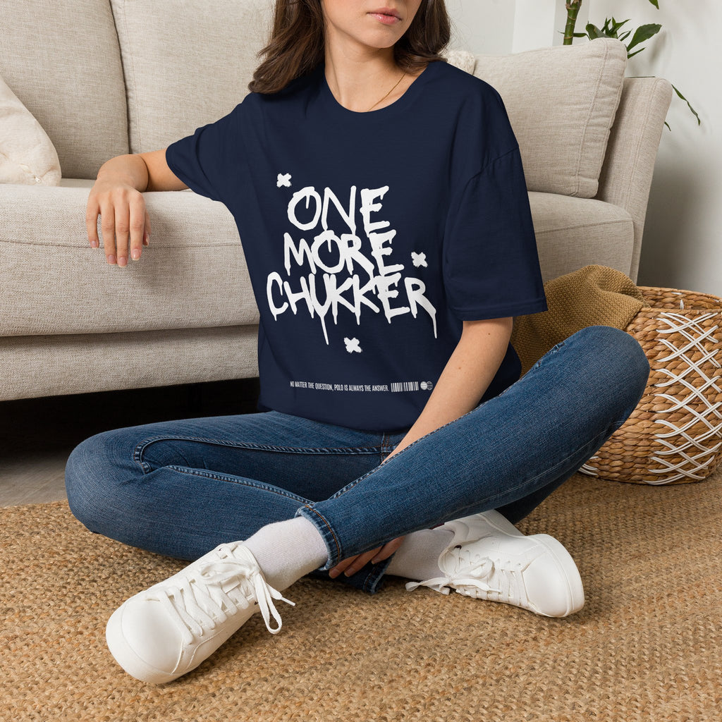 "One More Chukker" Polo Graphic Tee — Women
