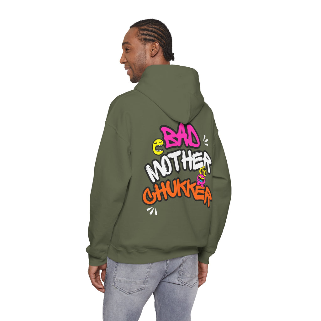 "Bad Mother Chukker" Sweatshirt — Colorful Graffiti Hoodie