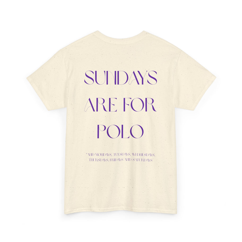 "Sundays Are For Polo" — Minimal Graphic Tee
