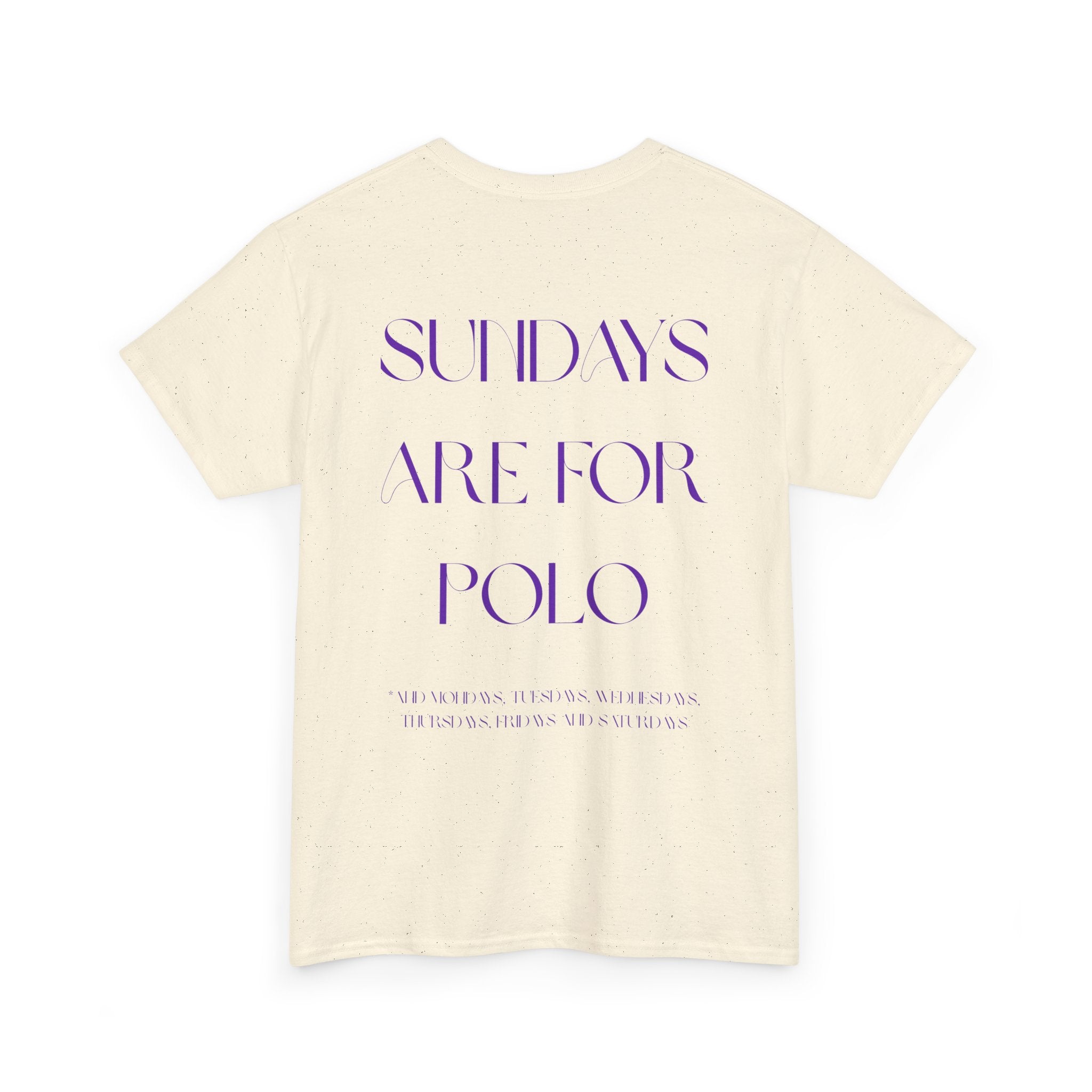 "Sundays Are For Polo" — Minimal Graphic Tee