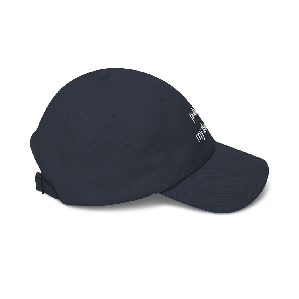 "Polo Is My Therapy" —  Embroidered Baseball Hat
