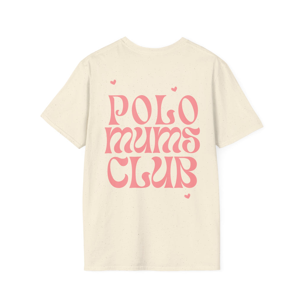"Polo Mums Club" — Cute Pastel Logo Tee