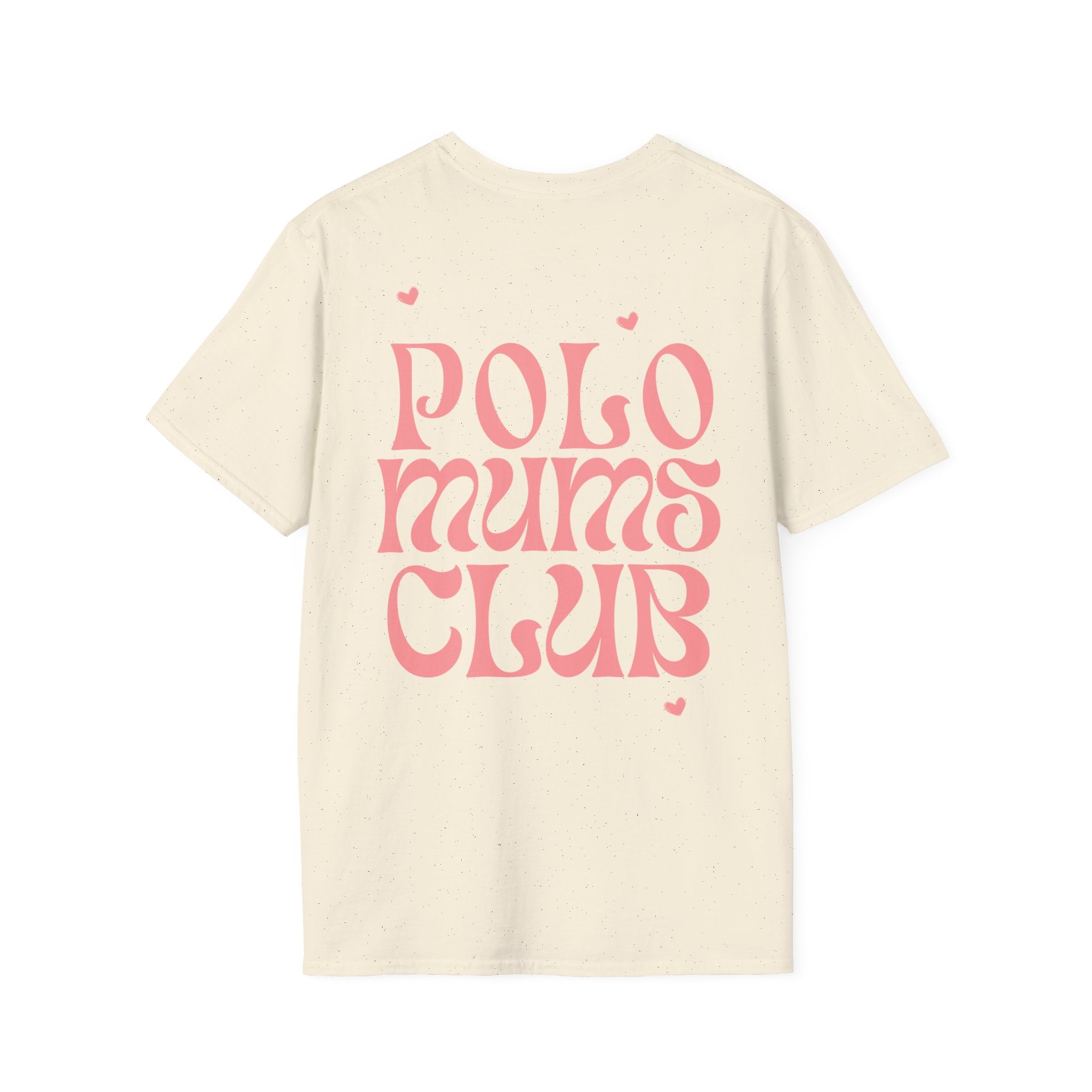 "Polo Mums Club" — Cute Pastel Logo Tee