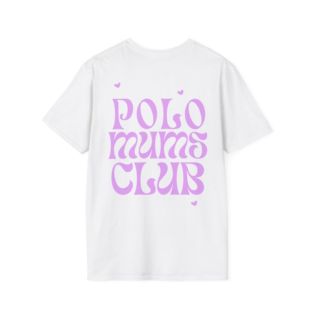 "Polo Mums Club" — Cute Pastel Logo Tee